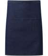 PR141 Premier 'Colours' Mid Length Apron with Pocket INDIGO DENIM colour image
